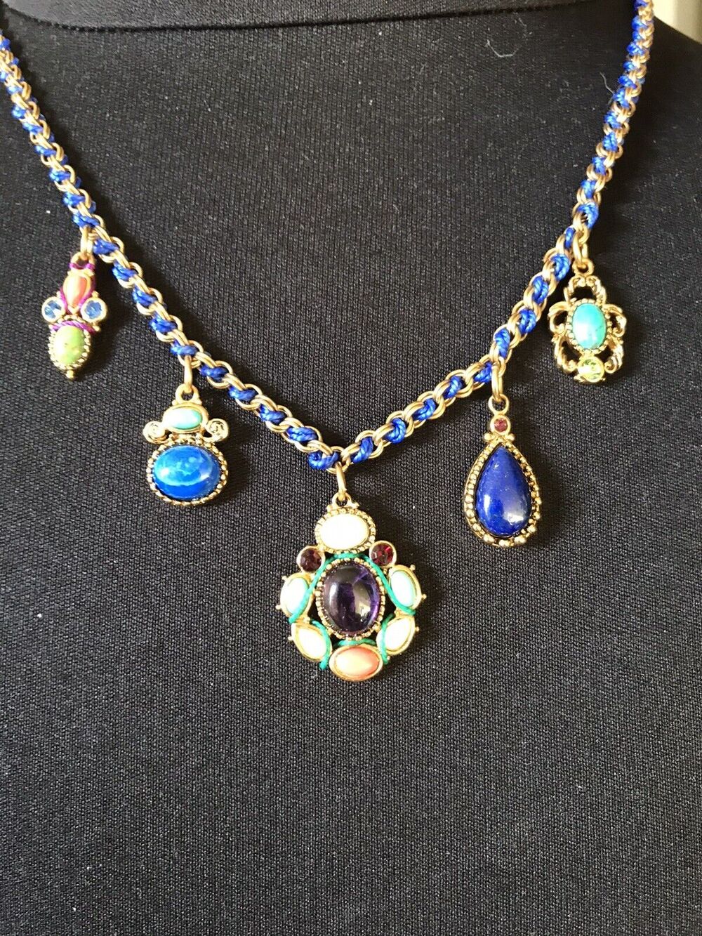 New LEE ANGEL NECKLACE blue stones